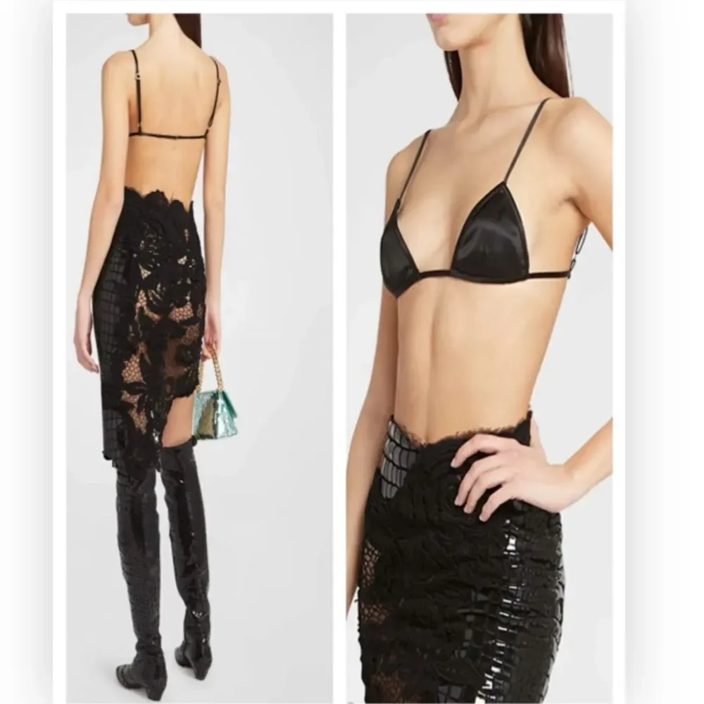 TOM FORD Stretch Silk Triangle Bra size 40 NWT $695